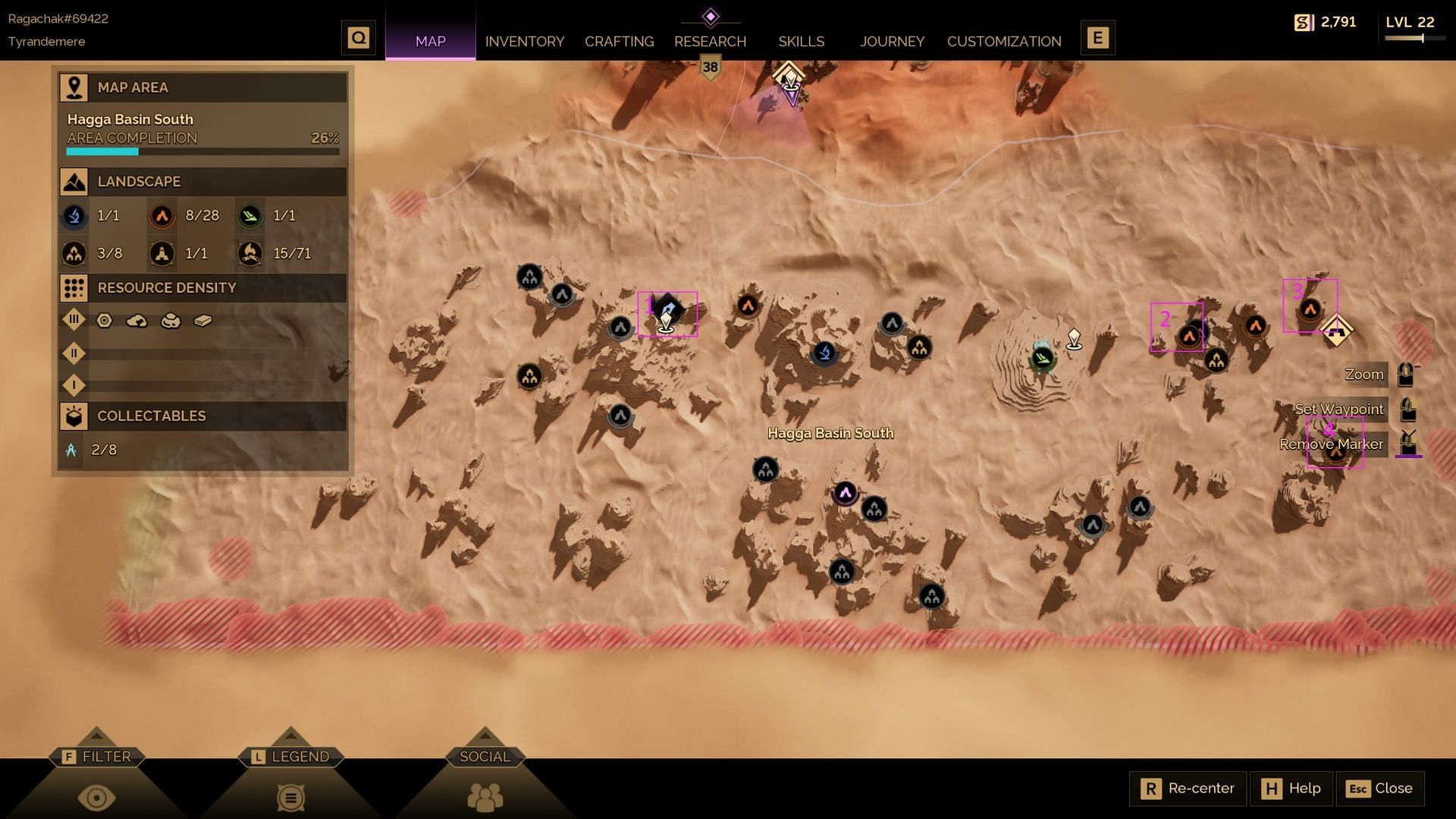 Here's where we found the enemies for the first Dune Awakening Trooper skills quest (Image via Funcom)